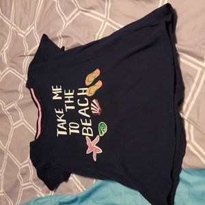 "Take Me To The Beach" shirt Girls Large